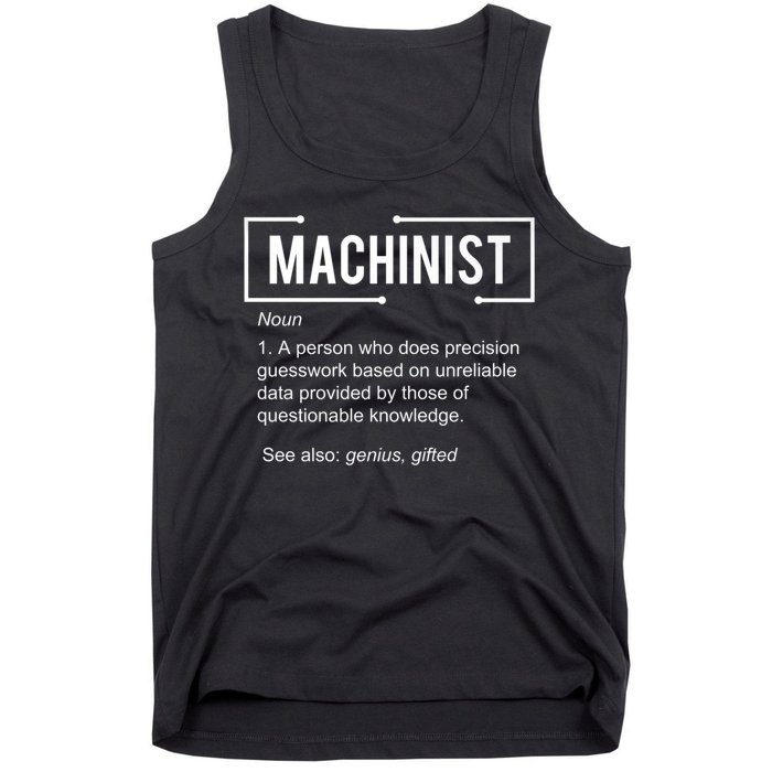 Machinist For Menfunny Machinist Premium Tank Top