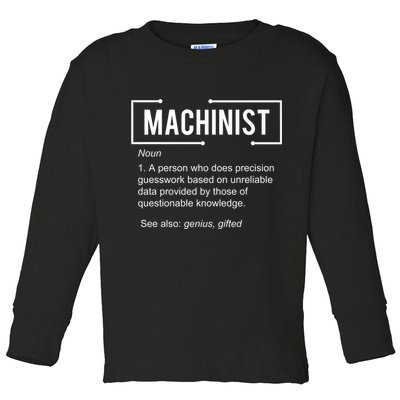 Machinist For Menfunny Machinist Premium Toddler Long Sleeve Shirt