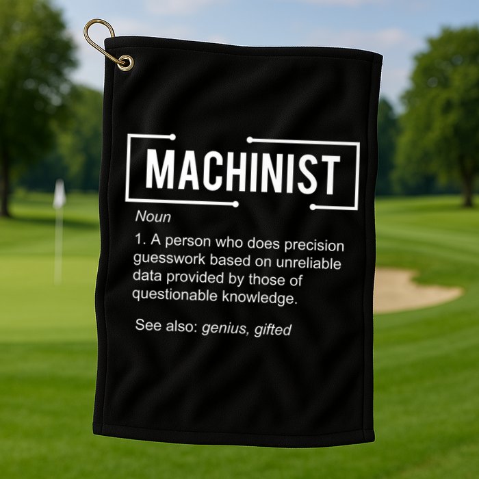 Machinist For Menfunny Machinist Premium Golf Towel