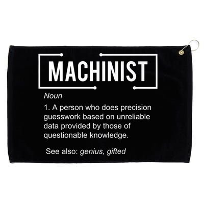 Machinist For Menfunny Machinist Premium Grommeted Golf Towel