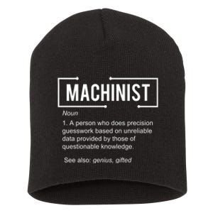 Machinist For Menfunny Machinist Premium Short Acrylic Beanie