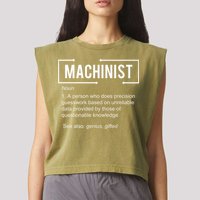 Machinist For Menfunny Machinist Premium Garment-Dyed Women's Muscle Tee