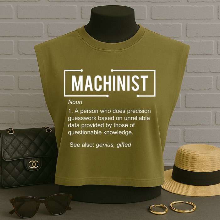 Machinist For Menfunny Machinist Premium Garment-Dyed Women's Muscle Tee
