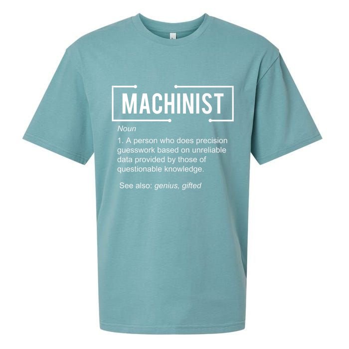 Machinist For Menfunny Machinist Premium Sueded Cloud Jersey T-Shirt