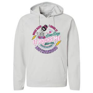 Motherhood Funny Mothers Performance Fleece Hoodie