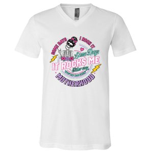 Motherhood Funny Mothers V-Neck T-Shirt