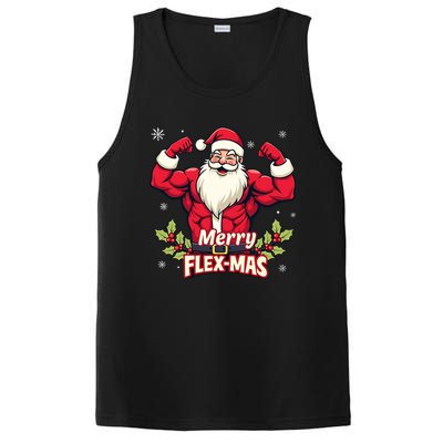 Merry Flexmas Muscles For Christmas Santa Fitness Gym Xmas PosiCharge Competitor Tank