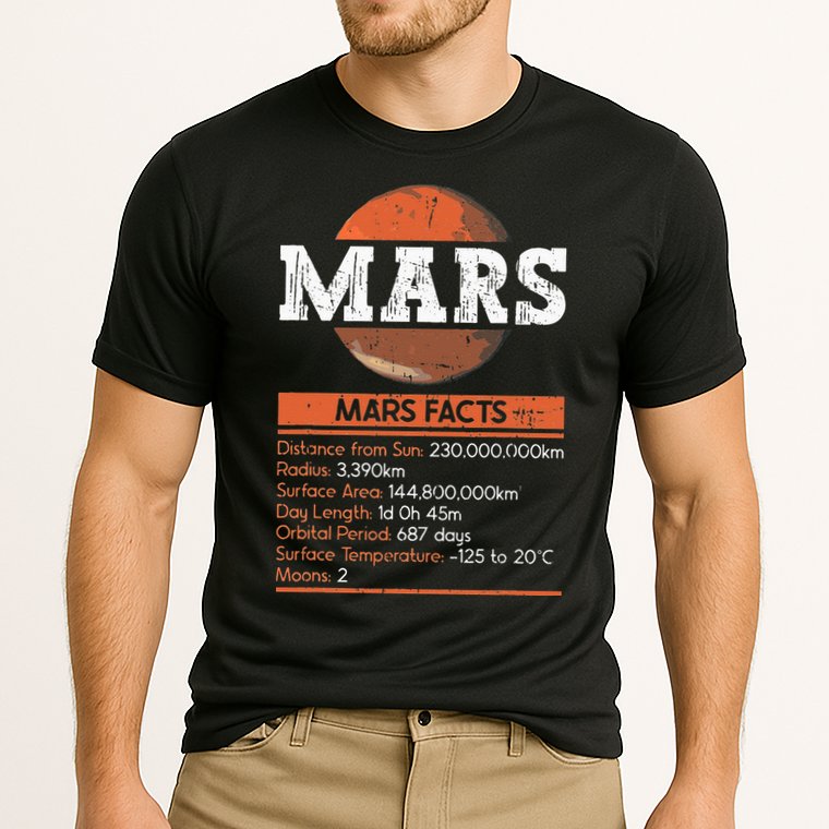 Mars Facts Mars Planet Space Lover Performance Shirt