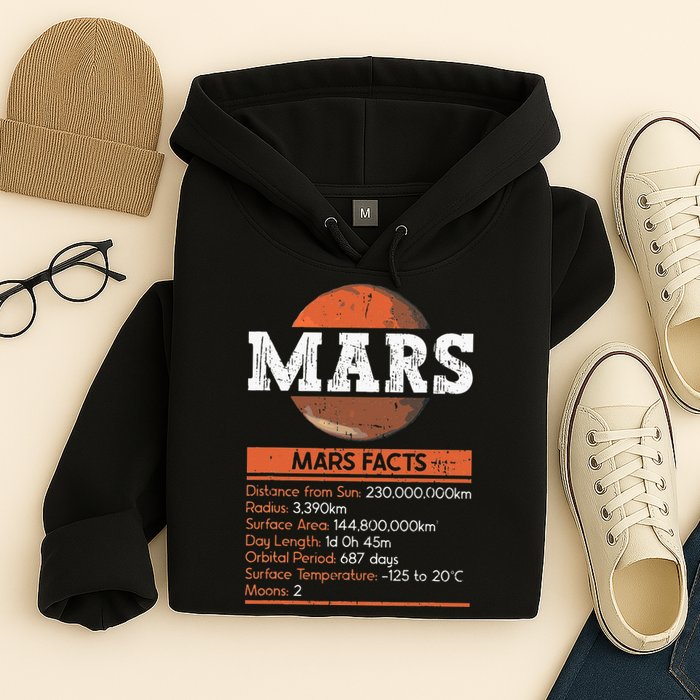 Mars Facts Mars Planet Space Lover Hoodie