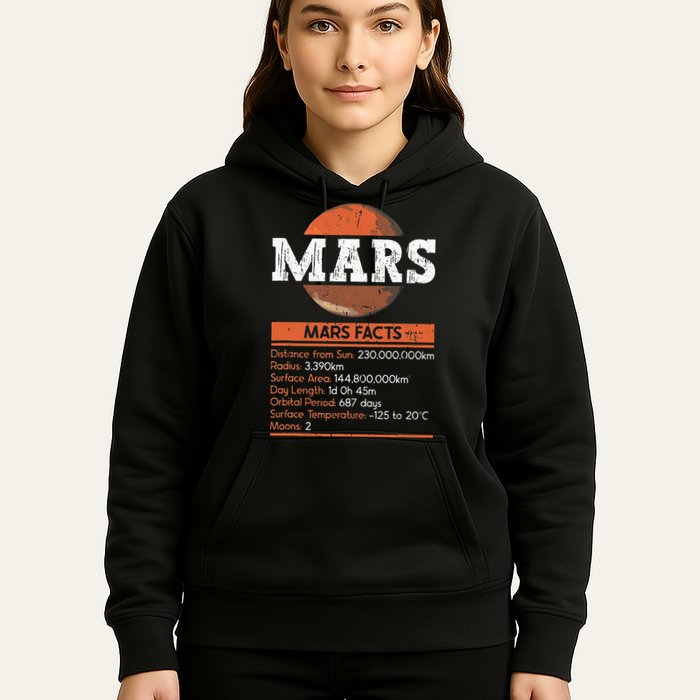 Mars Facts Mars Planet Space Lover Hoodie