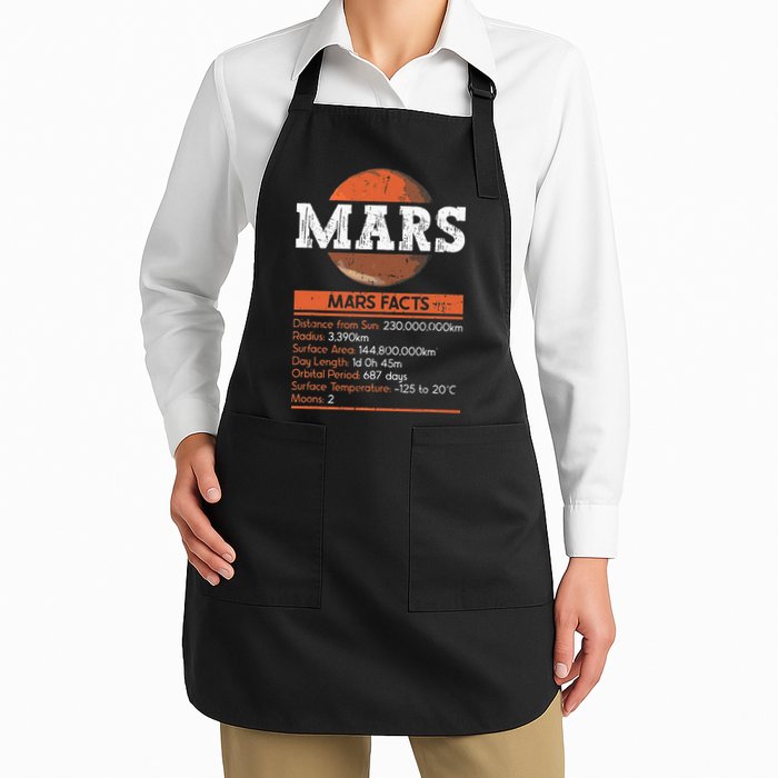 Mars Facts Mars Planet Space Lover Apron