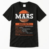 Mars Facts Mars Planet Space Lover Tall T-Shirt