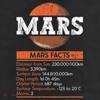 Mars Facts Mars Planet Space Lover Adult Drive Performance Visor