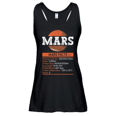Mars Facts Mars Planet Space Lover Ladies Essential Flowy Tank