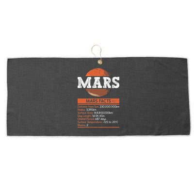 Mars Facts Mars Planet Space Lover Large Microfiber Waffle Golf Towel
