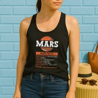 Mars Facts Mars Planet Space Lover Womens Tank Top