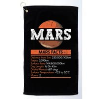Mars Facts Mars Planet Space Lover Golf Towel