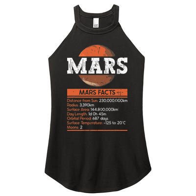 Mars Facts Mars Planet Space Lover Women's Perfect Tri Rocker Tank