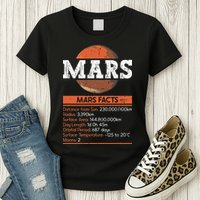 Mars Facts Mars Planet Space Lover Womens T-Shirt