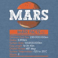 Mars Facts Mars Planet Space Lover Garment-Dyed Sweatshirt