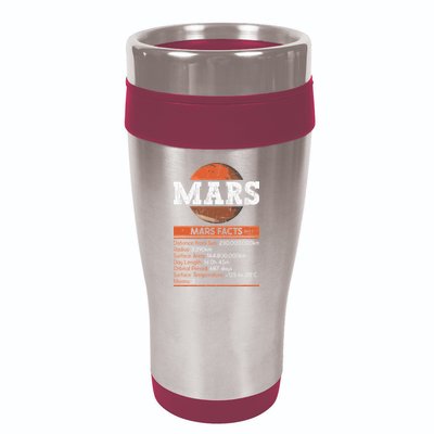 Mars Facts Mars Planet Space Lover 16oz Travel Tumbler