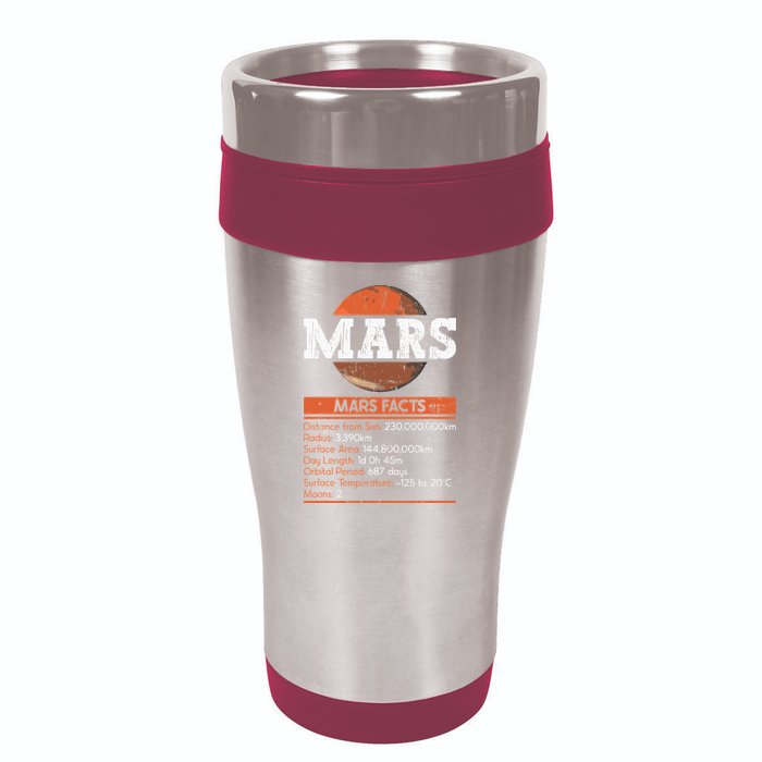 Mars Facts Mars Planet Space Lover 16oz Travel Tumbler
