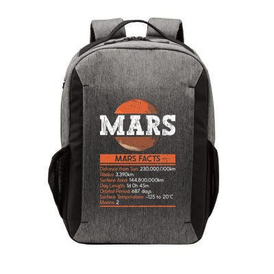 Mars Facts Mars Planet Space Lover Vector Backpack