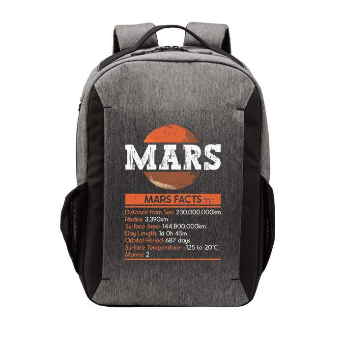 Mars Facts Mars Planet Space Lover Vector Backpack