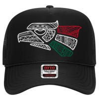 Mexico Flag Mexican Eagle Aztec Style Hecho En Mexico High Crown Mesh Back Trucker Hat