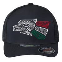 Mexico Flag Mexican Eagle Aztec Style Hecho En Mexico Flexfit Unipanel Trucker Cap