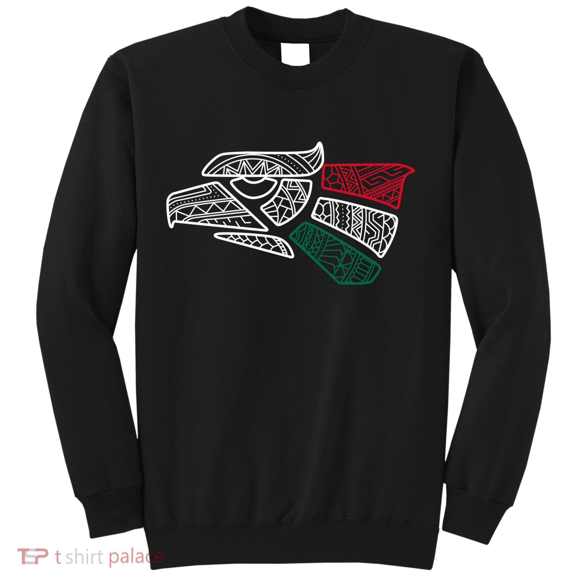 Mexico Flag Mexican Eagle Aztec Style Hecho En Mexico Sweatshirt