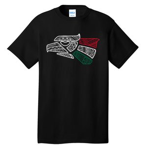 Mexico Flag Mexican Eagle Aztec Style Hecho En Mexico Tall T-Shirt