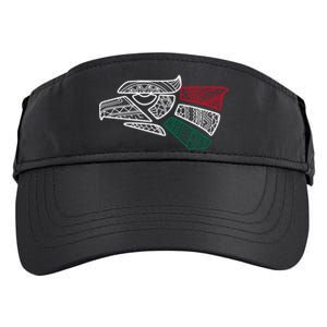 Mexico Flag Mexican Eagle Aztec Style Hecho En Mexico Adult Drive Performance Visor