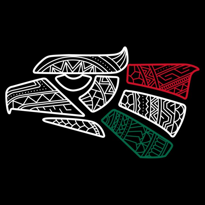 Mexico Flag Mexican Eagle Aztec Style Hecho En Mexico Drawstring Bag