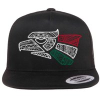 Mexico Flag Mexican Eagle Aztec Style Hecho En Mexico Flat Bill Trucker Hat