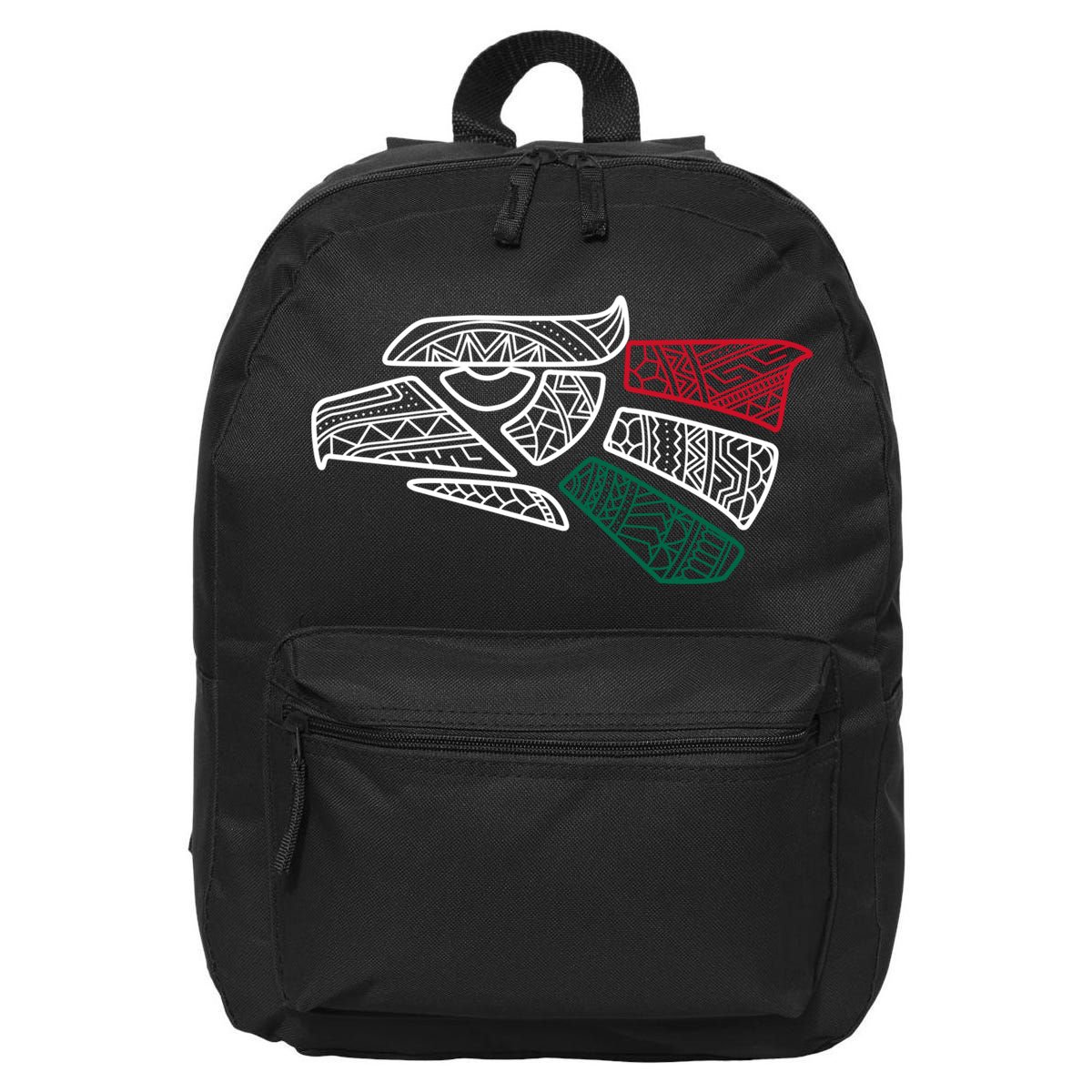Mexico Flag Mexican Eagle Aztec Style Hecho En Mexico 16 in Basic Backpack