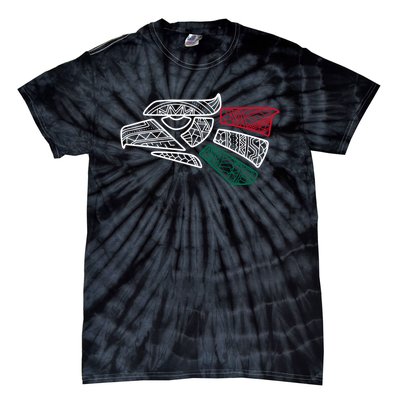 Mexico Flag Mexican Eagle Aztec Style Hecho En Mexico Tie-Dye T-Shirt