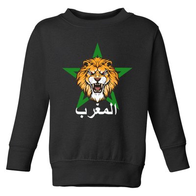 Morocco Flag Moroccan Soccer Supporter Toddler Sweatshirt