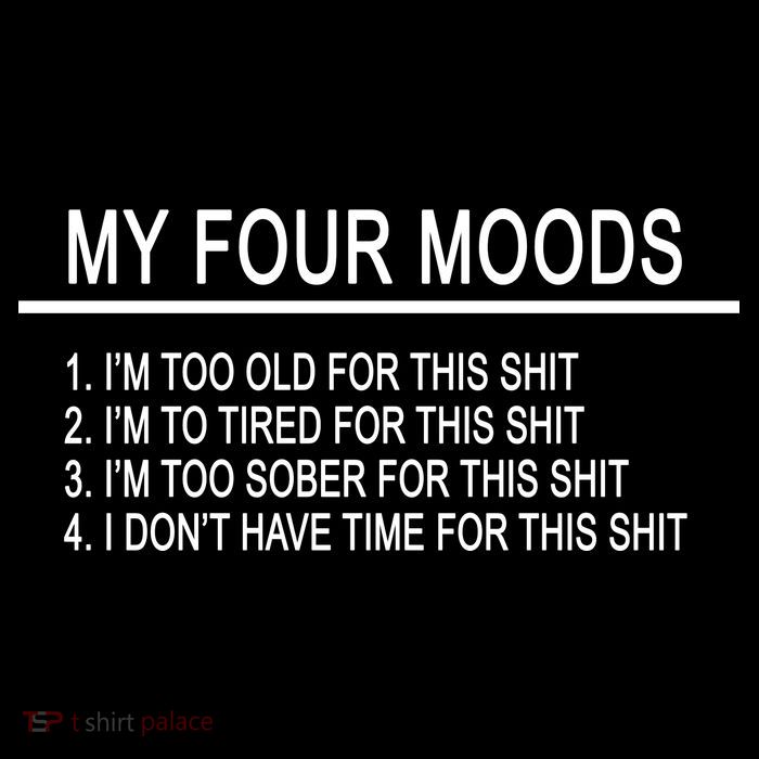 My Four Moods, Funny Quote Design Pom Pom 12in Knit Beanie
