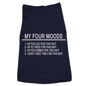 My Four Moods, Funny Quote Design Doggie Tank