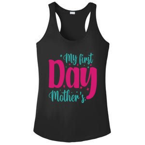 My First Mother's Day Meaningful Gift Ladies PosiCharge Competitor Racerback Tank