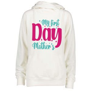 My First Mother's Day Meaningful Gift Womens Funnel Neck Pullover Hood