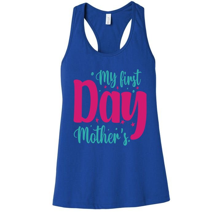 My First Mother's Day Meaningful Gift Women's Racerback Tank