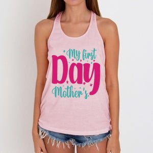 My First Mother's Day Meaningful Gift Women's Knotted Racerback Tank