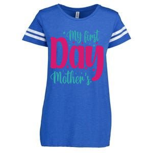 My First Mother's Day Meaningful Gift Enza Ladies Jersey Football T-Shirt