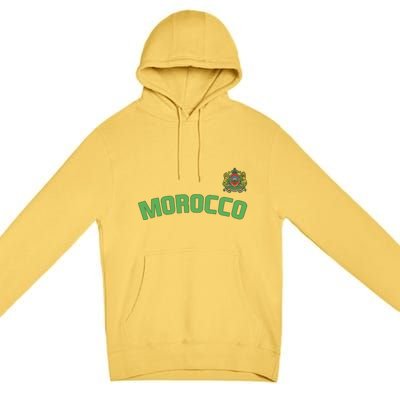 Morocco Flag Moroccan Pride International Country Funny Gift Premium Pullover Hoodie