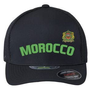 Morocco Flag Moroccan Pride International Country Funny Gift Flexfit Unipanel Trucker Cap