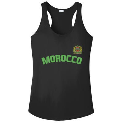 Morocco Flag Moroccan Pride International Country Funny Gift Ladies PosiCharge Competitor Racerback Tank