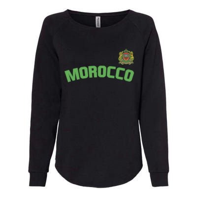 Morocco Flag Moroccan Pride International Country Funny Gift Womens California Wash Sweatshirt