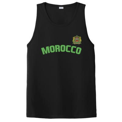 Morocco Flag Moroccan Pride International Country Funny Gift PosiCharge Competitor Tank